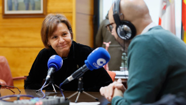 La alcaldesa de Gijón, Carmen Moriyón, en una entrevista en COPE