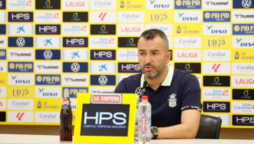 Diego Martínez en rueda de prensa previa al partido ante el Español