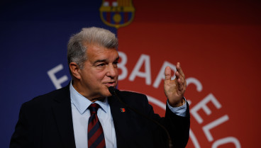 Joan Laporta sacó pecho por el acuerdo con Nike.