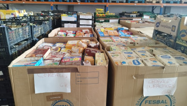 Donaciones de cereales en el Banco de Alimentos de A Coruña