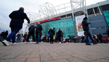 Exterior del estadio Old Trafford de Manchester (Inglaterra)