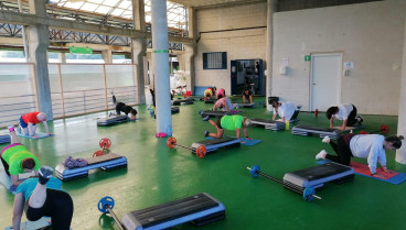 Interior de las instalaciones del complejo deportivo Be One A Malata en Ferrol