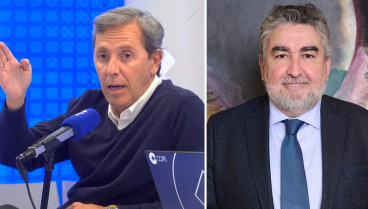 Paco González y el Presidente del CSD, José Manuel Rodríguez Uribes