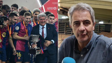 Manolo Lama explica por qué Laporta no celebró los goles en el palco de la Supercopa