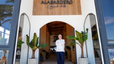 Luis de Lezama en 'La Taberna del Albardero' en San Pedro de Alcántara, Marbella