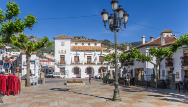 Plaza del Mercado de la localidad de Grazalema, Cádiz