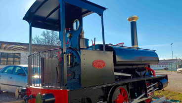 La locomotora ya ha sido colocada en el mismo emplazamiento en el que se encontraba