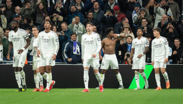 Endrick celebra el gol del Real Madrid al Celta