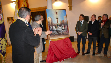 El cartel de la Semana Santa en el momento de la presentación