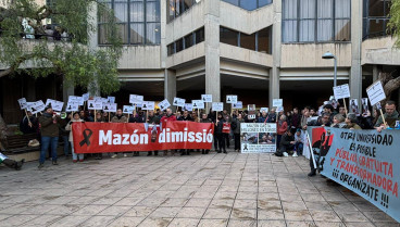 Protestas contra Mazón en la Universidad de Alicante.