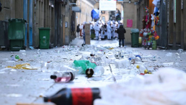 basura el Día de San Sebastián