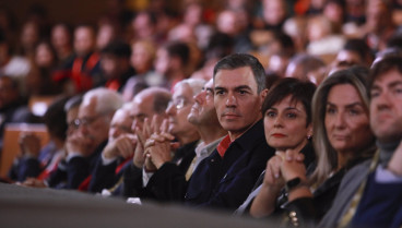 El presidente del Gobierno y líder del PSOE, Pedro Sanchez, en el 13 Congreso del PSOE Castilla-La Mancha celebrado en Toledo.POLITICA