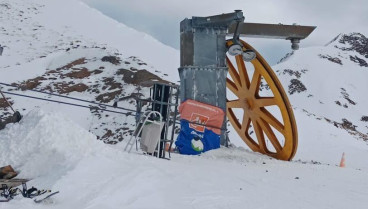 Accidente en un telesilla de Astún