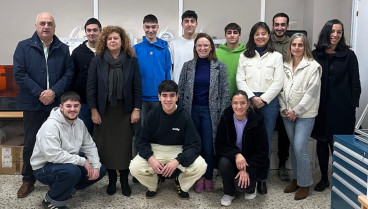 La directora general de FP, Eugenia Pérez, y la directora de GAIN, Carmen Cotelo, visitaron el CIFP Ferrolterra