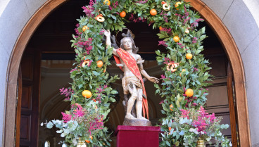 El Escorial y San Lorenzo honran a San Sebastián