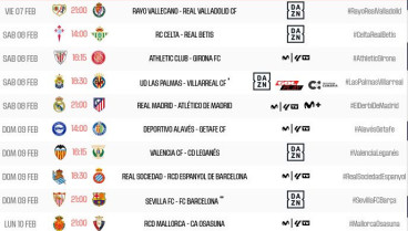 Horarios 23ª jornada de Liga