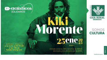 Cartel del concierto solidario de Kiki Morente organizado por Fundación Caja Rural Granada