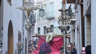 El Cristo de la Misericordia (Silencio) durante su traslado a la Catedral con motivo del Año Jubilar