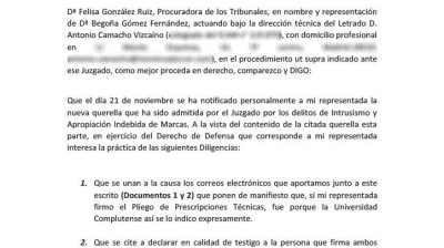 Los correos que Begoña Gómez aporta al juez y que evidencian que la asesora de Moncloa participó en gestiones de la UCM