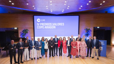 Las mejores imágnes de la IV Edición de los Premios Valores COPE Aragón.