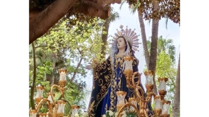 Cartel de la procesión de la Virgen de los Dolores de Águilas