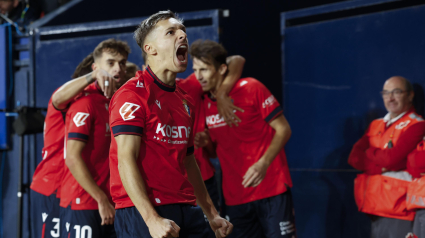 Bryan Zaragoza, protagonista de la primera parte con un gol y una asistencia.