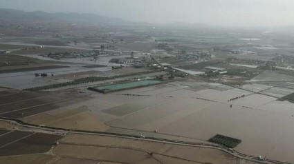 Imagen aérea de la DANA que afectó a Lorca en 2019