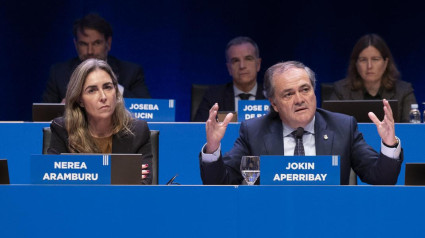 Jokin Aperribay detalla datos económicos durante la Asamblea de la Real Sociedad