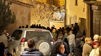 Se derrumba la torre de la Iglesia de la Asunción en Viguera sin causar heridos