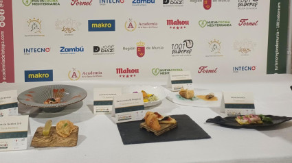 Tapas que han particiopado en la jornada del lunes en el concurso de Tapas y Pinchos de la Región de Murcia.