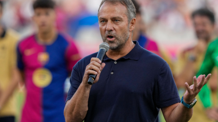 Hansi Flick, entrenador del Barcelona.