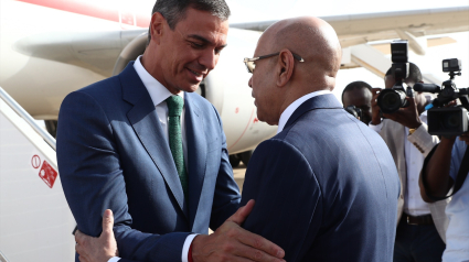 Pedro Sánchez y el presidente de Mauritania