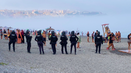 guardia civil playa ceuta