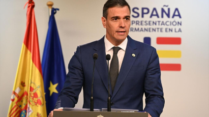 Pedro Sánchez, en un acto de Gobierno