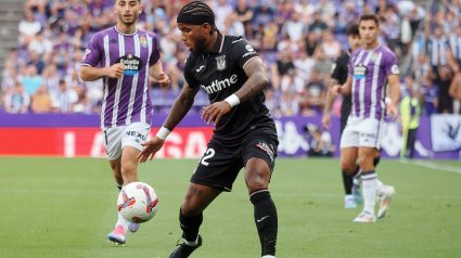 Valentin Rosier, durante el partido de LaLiga entre Real Valladolid  y Leganés.