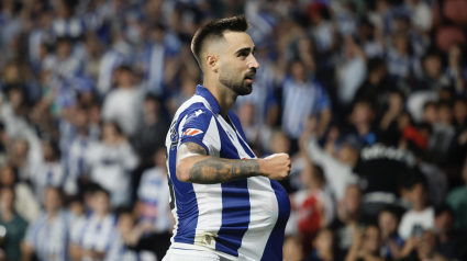 Brais Méndez celebra su gol en el Real Sociedad - Alavés