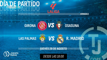 Podrás seguir en Tiempo de Juego el sorteo de la Champions y los dos últimos partidos de la tercera jornada liguera.