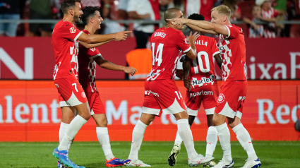 Stuani anotó el 4-0 ante Osasuna.