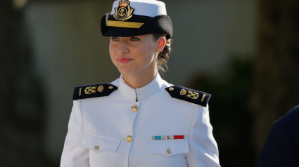 Llegada de la Princesa Leonor a la Escuela Naval de Marín