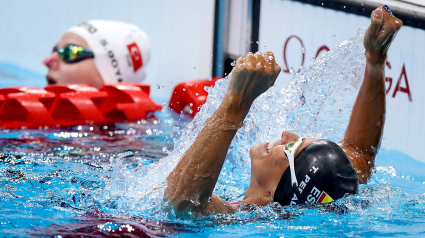 Teresa Perales durante los Juegos Paralímpicos de Tokio.