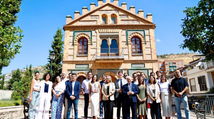 Presentación del Hubic en la Casa del Lino, con la alcaldesa de Granada, Marifrán Carazo