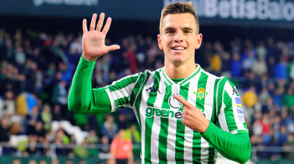 Giovani Lo Celso durante su estancia en el Real Betis Balompié