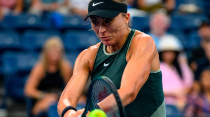 Paula Badosa, durante su participación durante el US Open 2024