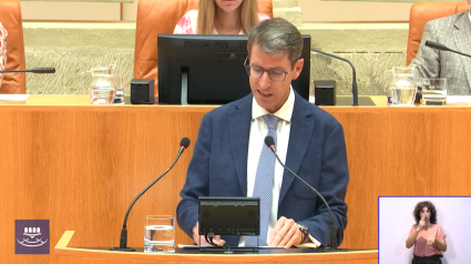 Gonzalo Capellán interviene en el Parlamento de La Rioja