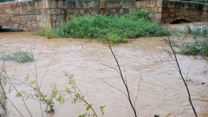 El municipio de Báguena, en Teruel, sufre un día más lluvias torrenciales