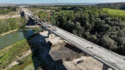 Obras del TAV en Navarra