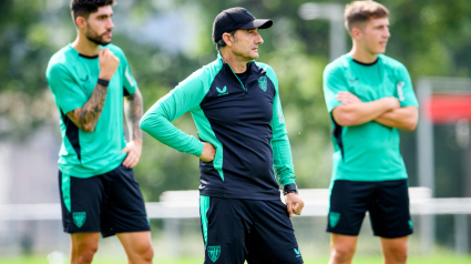 Unai Núñez en una sesión del Athletic Club