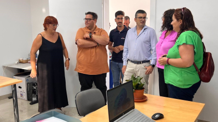 Visita del delegado de Empleo de la Junta en Granada, José Javier Martín