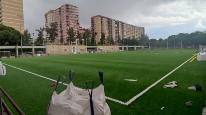 Renovació gespa artificial futbol Tram II Jardí Túria