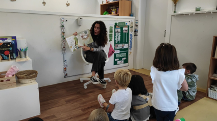 En una de las clases de infantil la bienvenida fue un cuento